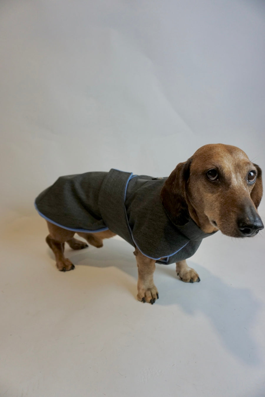 Denim Parka with Mid-Blue Fleece Lining