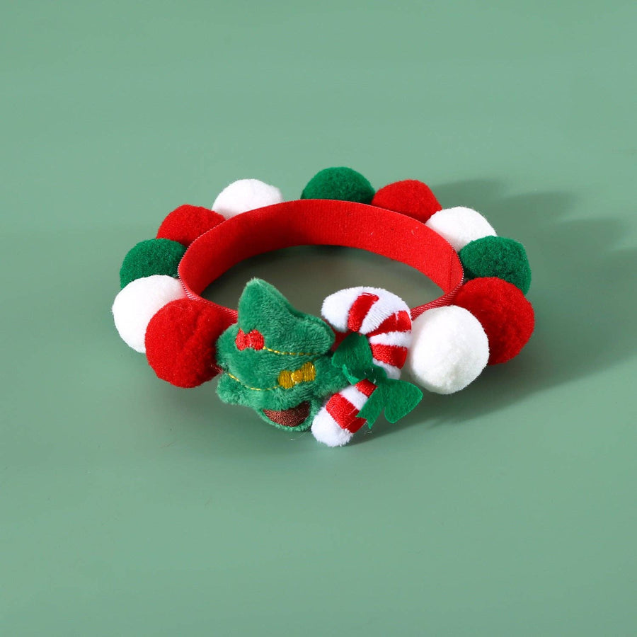 Christmas Collar Pom Poms