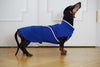 Softshell dachshund coat Botero blue