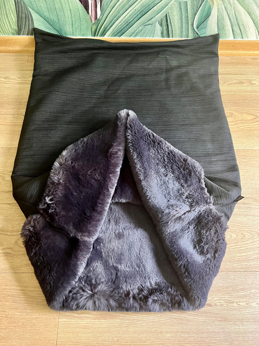 Black Cuddlesack dog bed